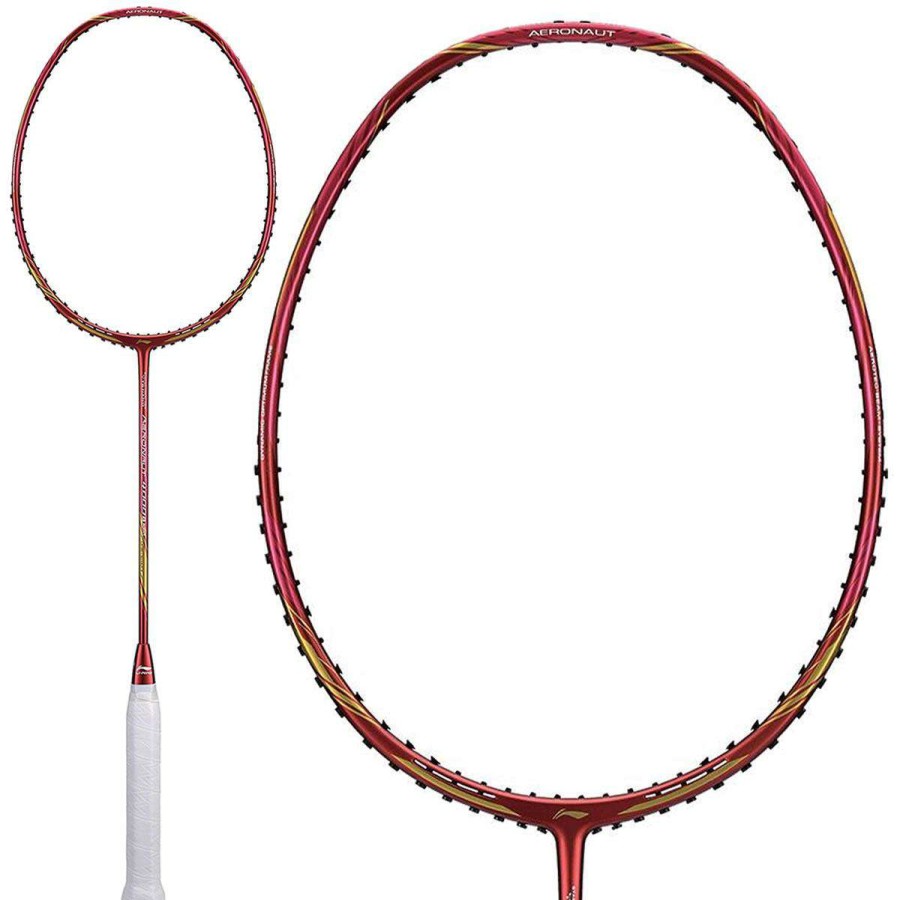 Badminton * | On Sale Li-Ning Aeronaut 4000 Boost Badminton Racket Red