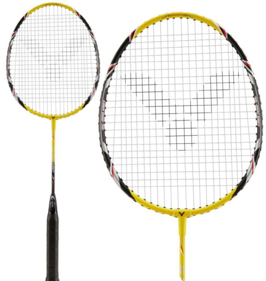 Badminton * | Limit Offer Victor Al-2200 Kiddy Junior Badminton Racket Black / Yellow