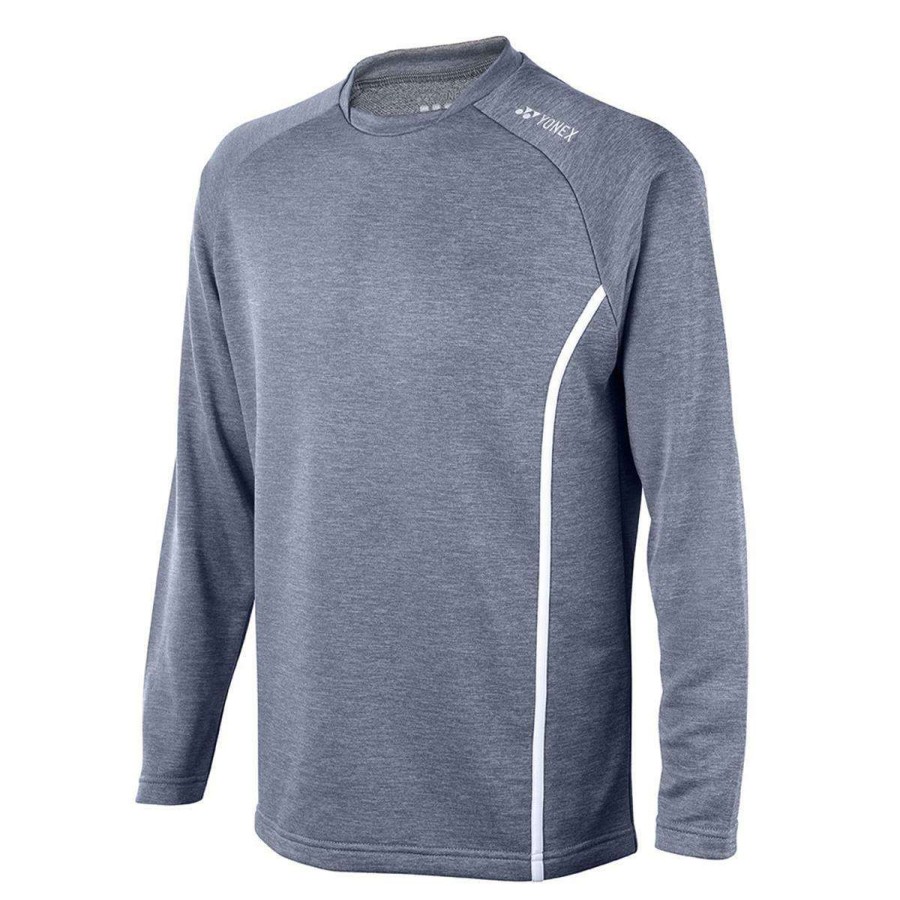 Clothing * | On Sale Yonex Yss1000 Grey Junior Badminton Sweatshirt