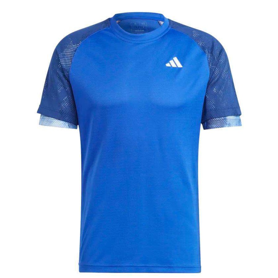 Clothing * | Half Off Adidas Melbourne Mens Raglan T-Shirt Lucid Blue