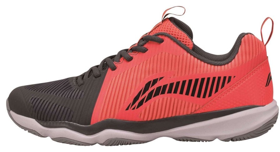 Shoes * | Discount Online Li-Ning Ranger Td Mens Badminton Shoes Red / Black