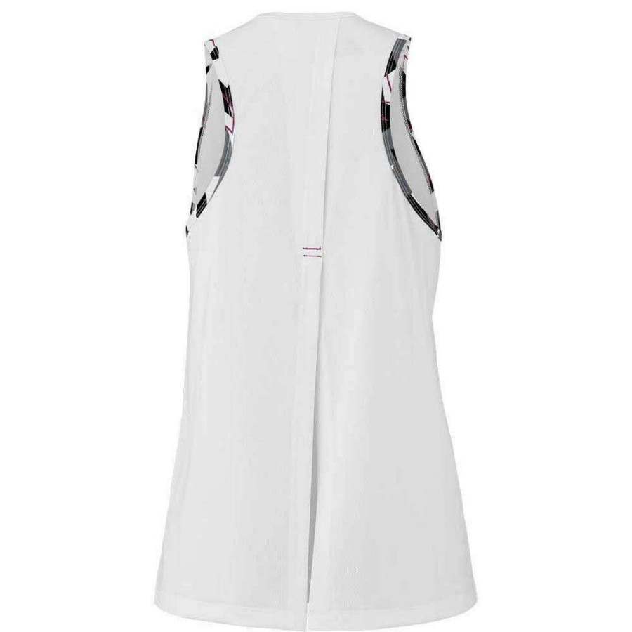 Clothing * | Discount Online Babolat Aero Womens Badminton Tank Top White