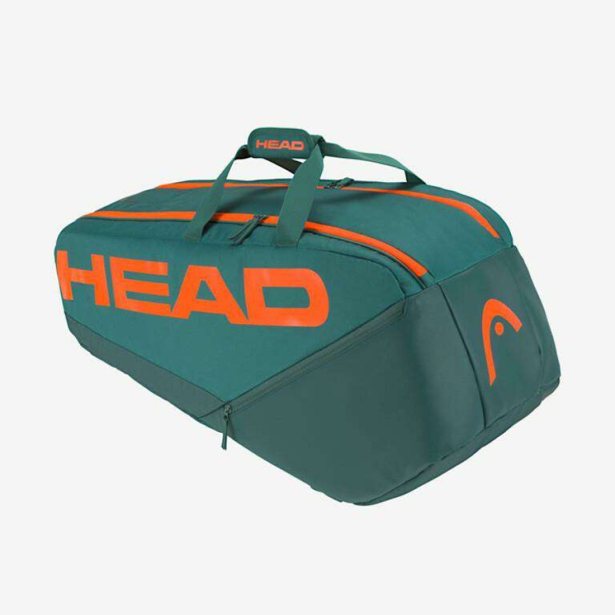 Badminton * | Clearance Head Pro Racket Bag L Dyfo (Green / Orange)