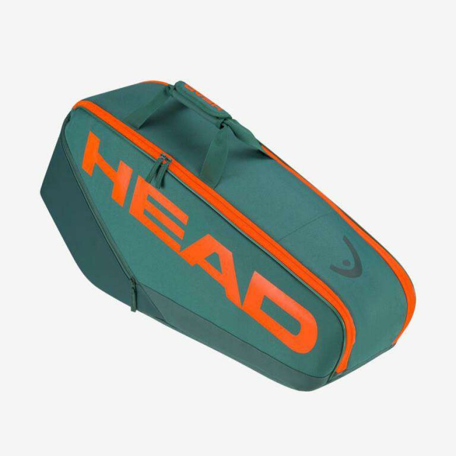 Badminton * | Clearance Head Pro Racket Bag L Dyfo (Green / Orange)