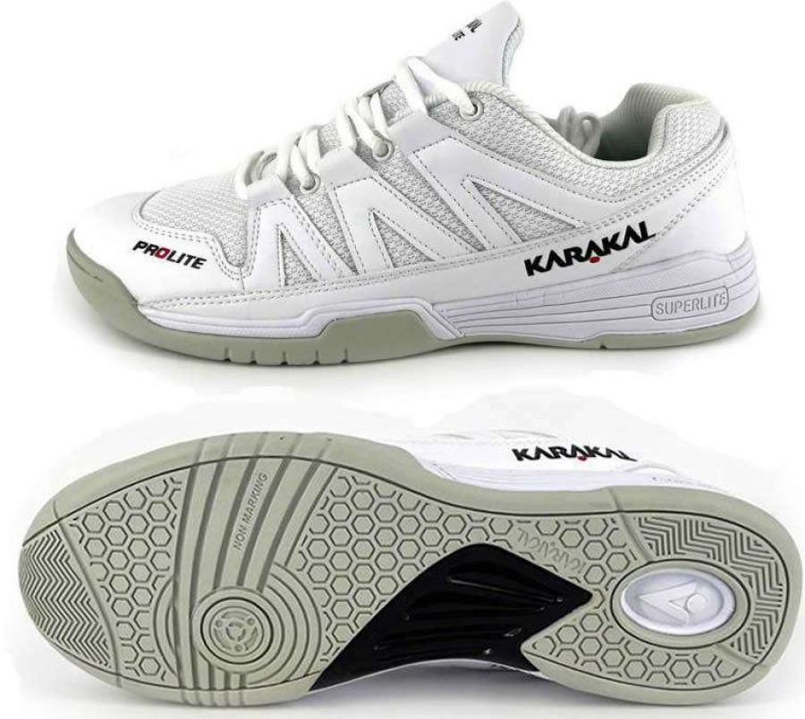 Shoes * | Prefential Price Karakal Kf Pro Lite Badminton Shoes White