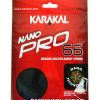 Badminton * | Limit Offer Karakal Nano Pro 66 Badminton String 0.66Mm (10M) Black