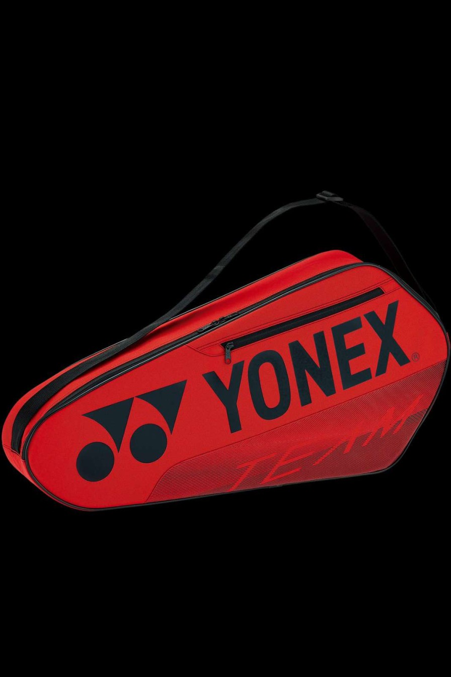 Badminton * | Discount Online Yonex 42123Ex Team 3 Piece Badminton Racket Bag Red