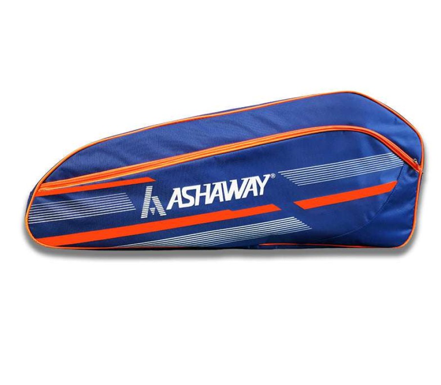 Badminton * | Prefential Price Ashaway Atb 866 Double 6 Racket Thermo Bag Blue / Orange