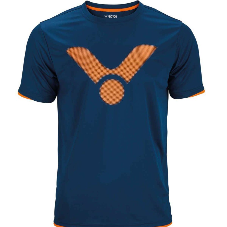 Clothing * | Discount Online Victor Badminton T-Shirt Blue 6488