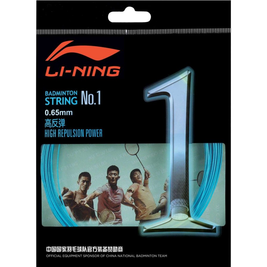 Badminton * | Prefential Price Li-Ning No.1 String Set (10M) Sea Blue