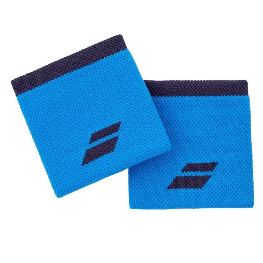 Badminton * | Special Offers Babolat Logo Wristband Drive Blue