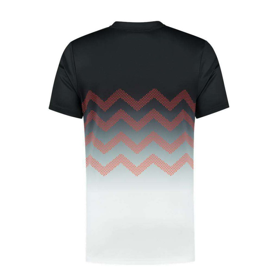 Clothing * | Prefential Price K-Swiss Hypercourt Print Crew 2 Mens T-Shirt Black / White