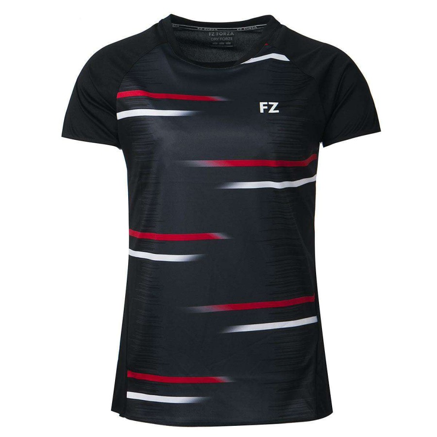 Clothing * | Sales Online Fz Forza Mobile Womens Badminton T-Shirt Black