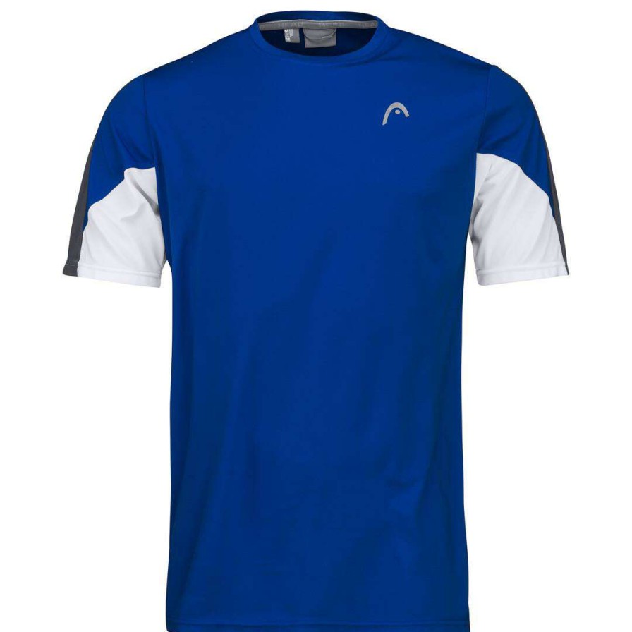 Clothing * | Half Off Head Club 22 Mens Tech Badminton T-Shirt Royal Blue