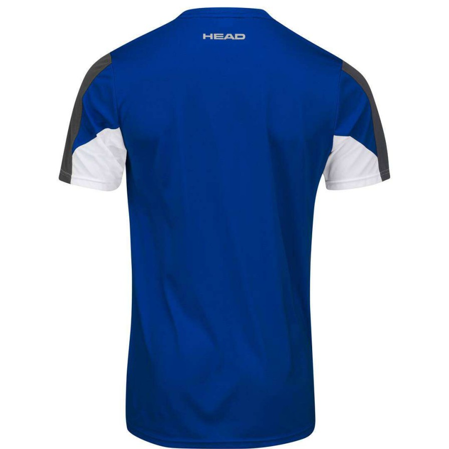 Clothing * | Half Off Head Club 22 Mens Tech Badminton T-Shirt Royal Blue