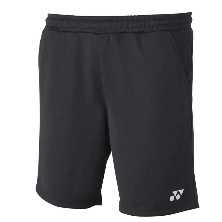 Clothing * | Special Offers Yonex Ys4000Ex Black Mens Badminton Shorts