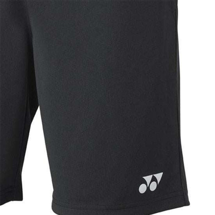 Clothing * | Special Offers Yonex Ys4000Ex Black Mens Badminton Shorts