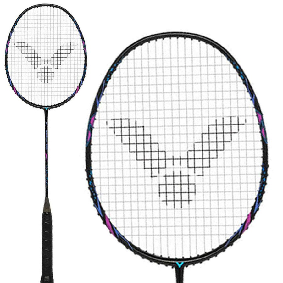 Badminton * | On Sale Victor Auraspeed 9000 C Badminton Racket (Frame Only) Black