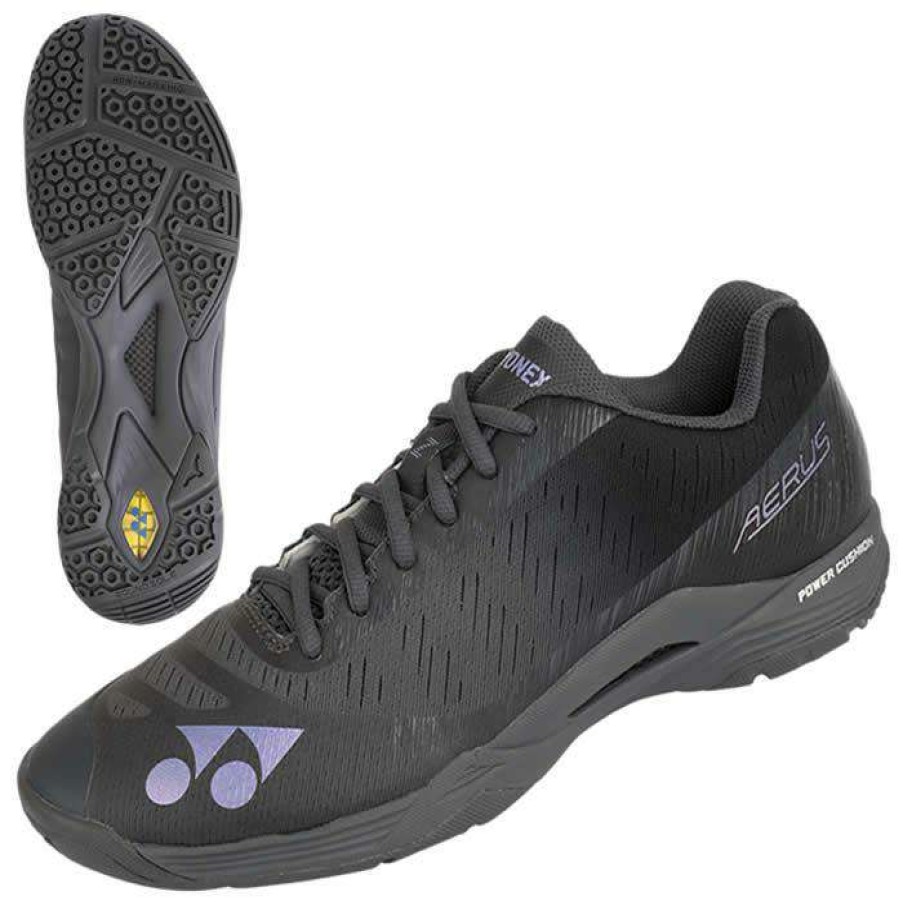 Shoes * | Prefential Price Yonex Power Cushion Aerus Z Mens Badminton Shoes Dark Grey