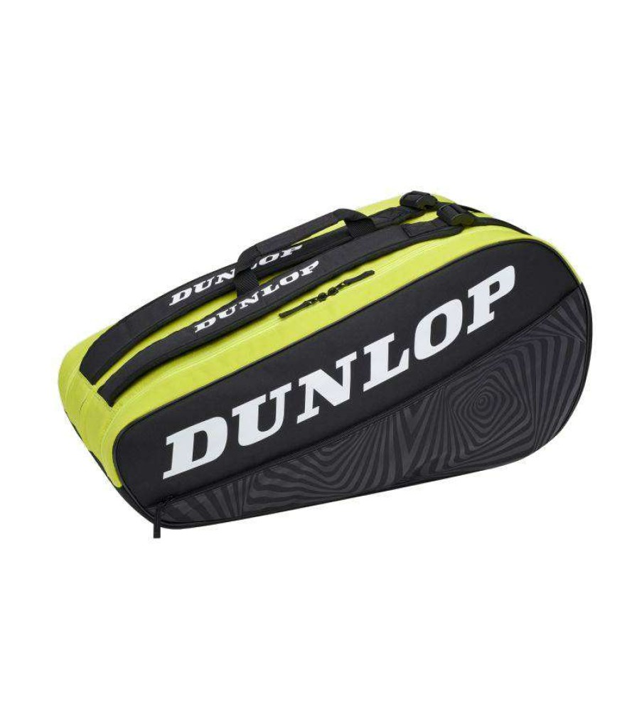 Badminton * | Discount Online Dunlop Sx-Club 10 Racket Bag Black / Yellow