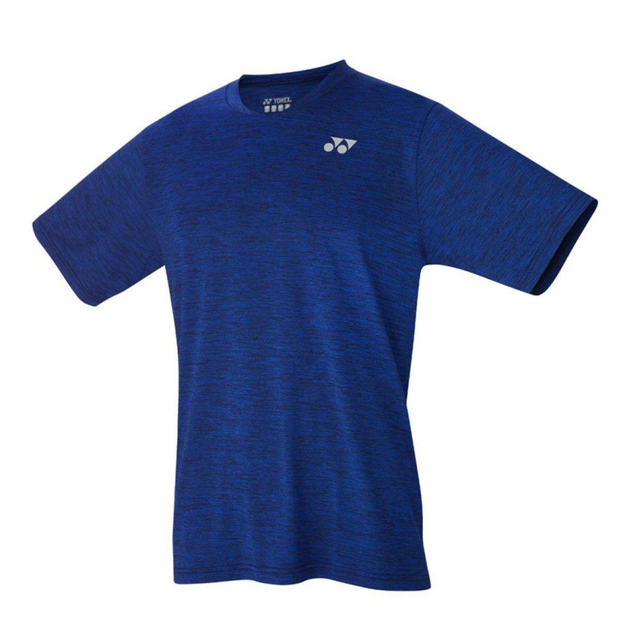 Clothing * | On Sale Yonex Ytm2 Blue Mens Badminton T-Shirt