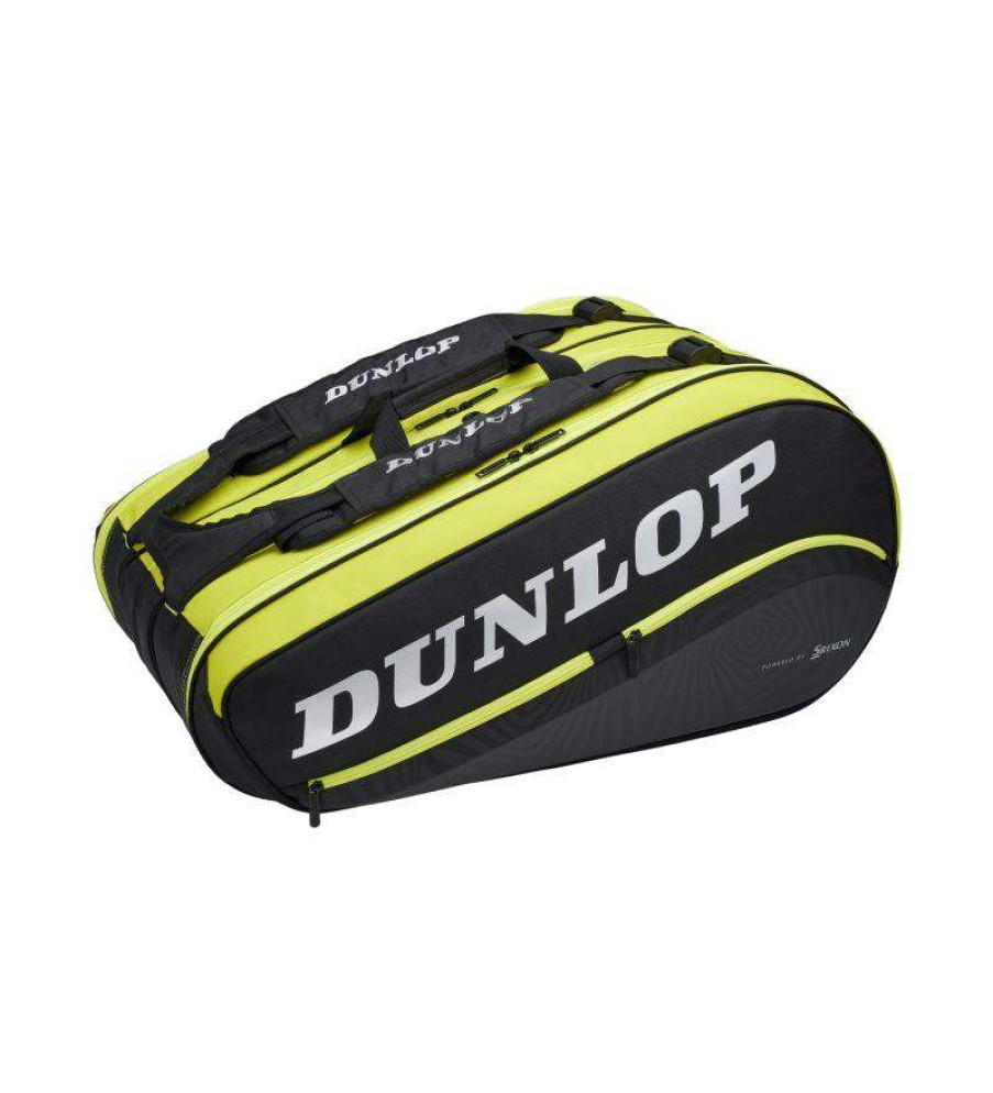 Badminton * | Clearance Dunlop Sx-Performance 12 Racket Thermo Bag Black / Yellow