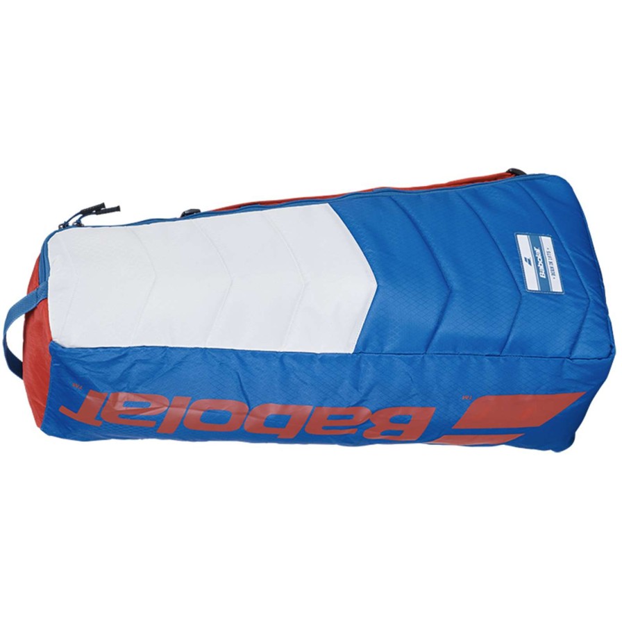 Badminton * | On Sale Babolat Rh6 Evo Drive Badminton 6 Racket Bag White / Blue / Red