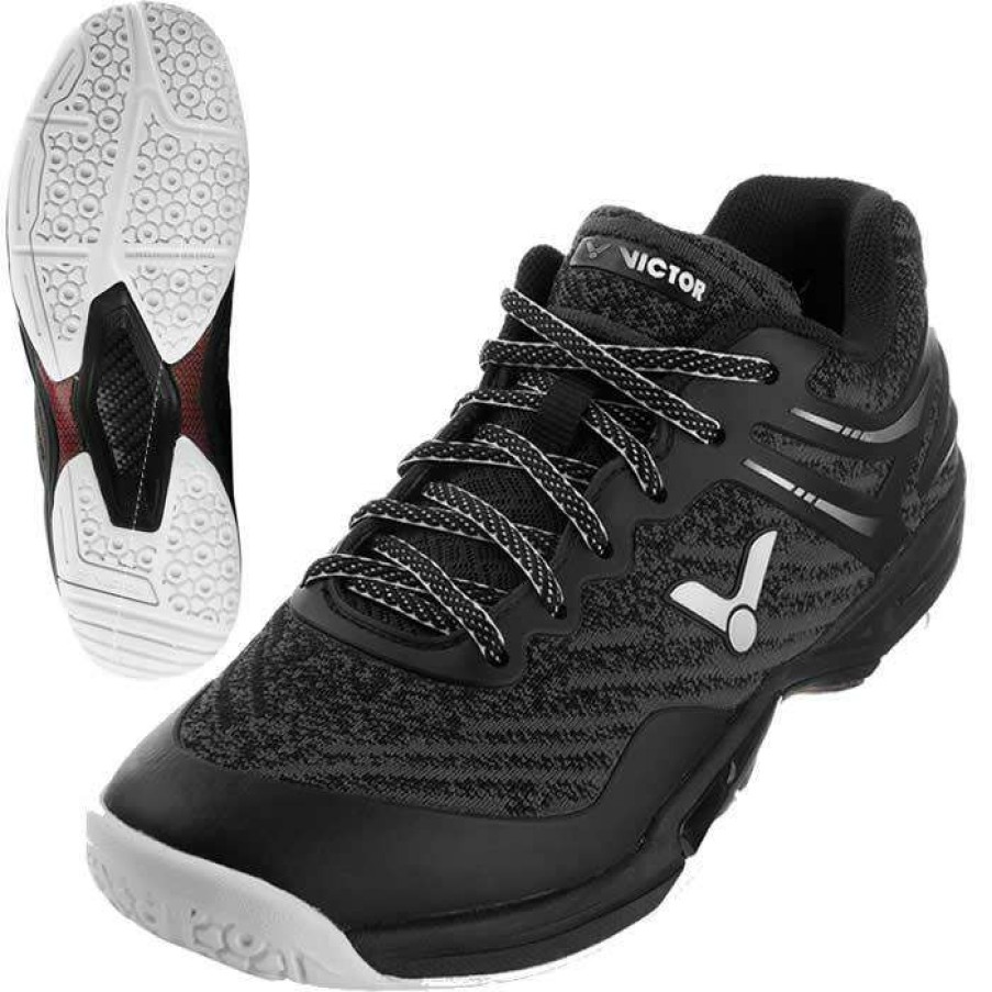 Shoes * | Half Off Victor A922 Black Badminton Shoes