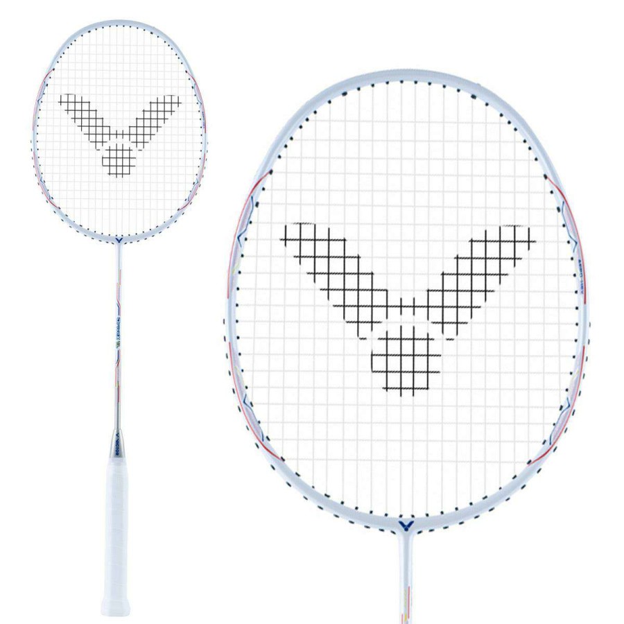 Badminton * | Sales Online Victor Drivex 1L A Badminton Racket Floral White