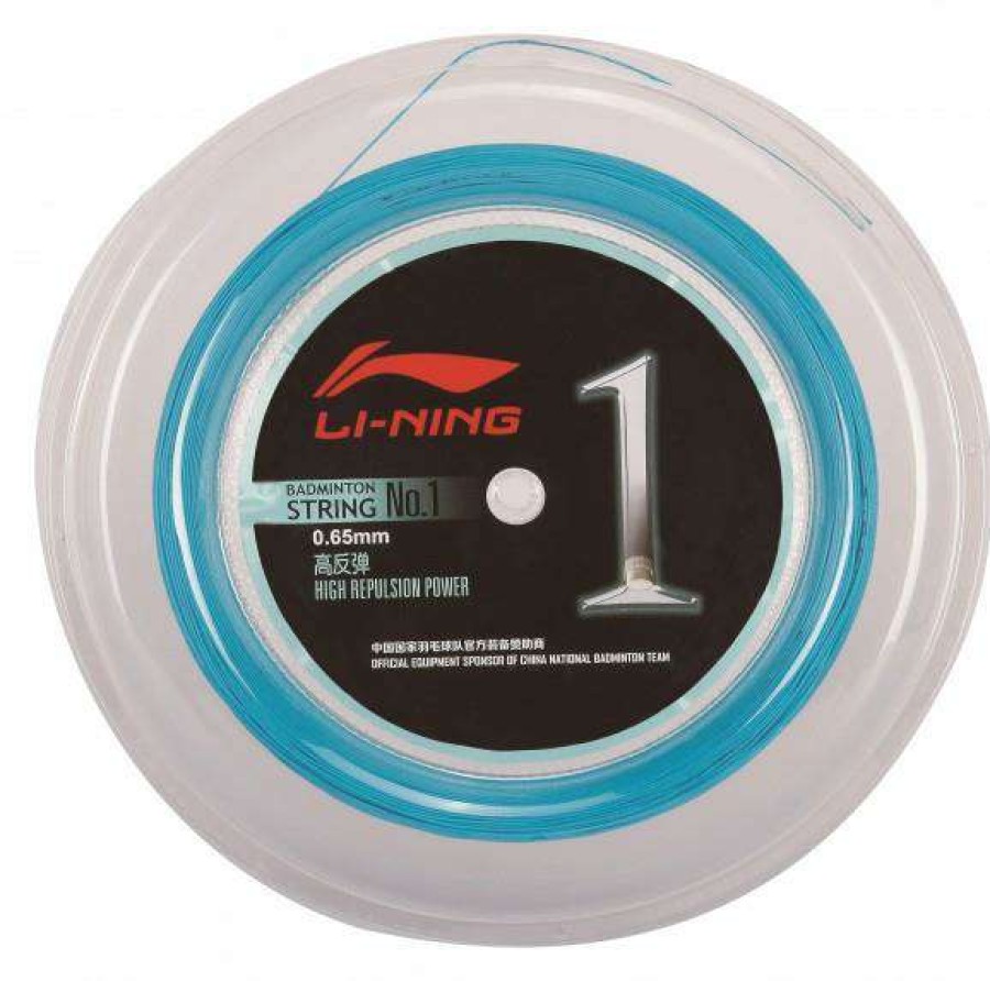 Badminton * | Sales Online Li-Ning No1 0.65Mm Badminton String 200M Blue