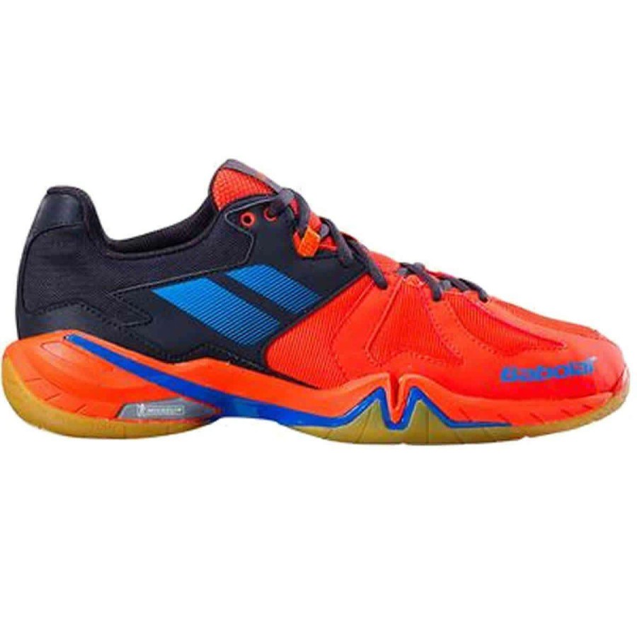 Shoes * | On Sale Babolat Shadow Spirit Badminton Shoes Black Red