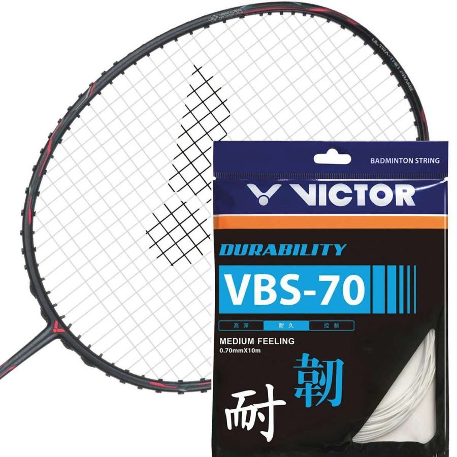 Badminton * | Clearance Victor Vbs 70 10M Badminton String Set 0.7Mm 10M