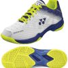 Shoes * | Clearance Yonex Power Cushion 50 Badminton Shoes White / Blue