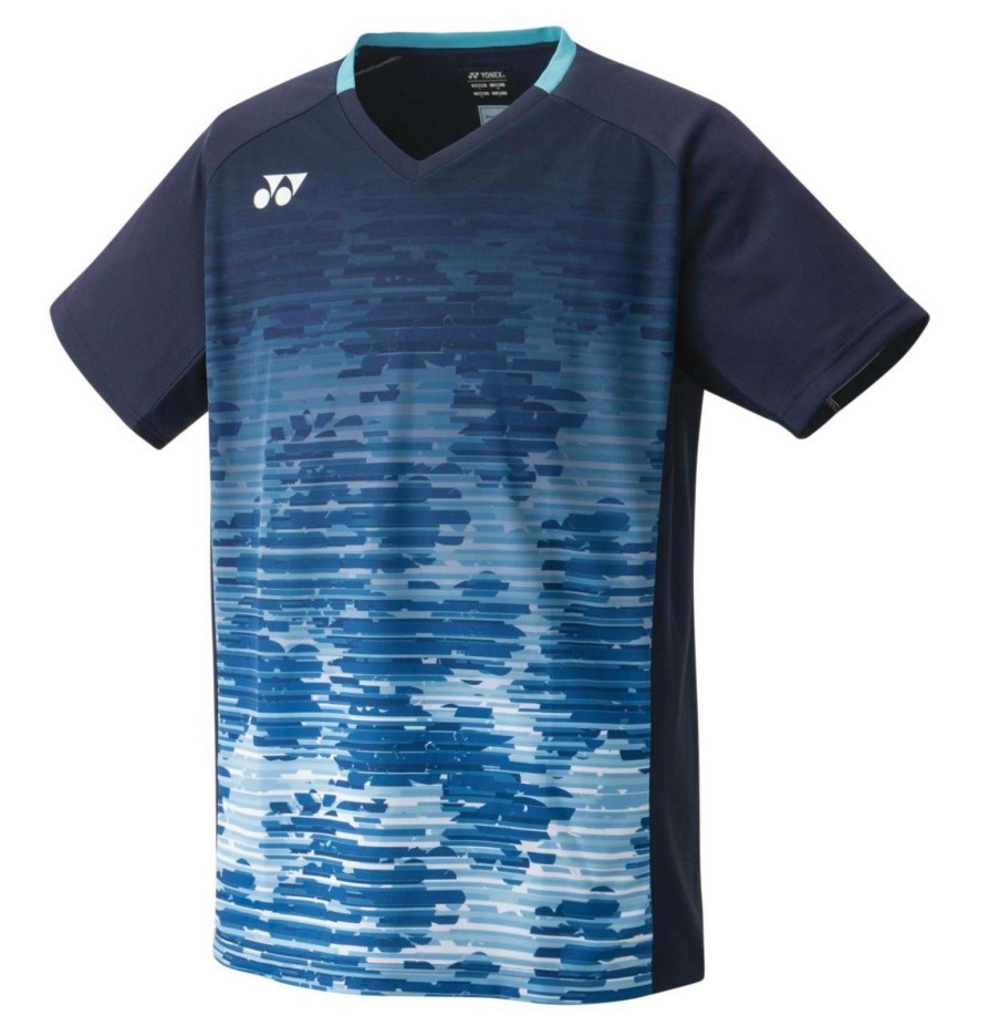 Clothing * | On Sale Yonex 10505 Mens T-Shirt Navy Blue