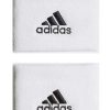 Badminton * | On Sale Adidas Wristband Sweatband Small White