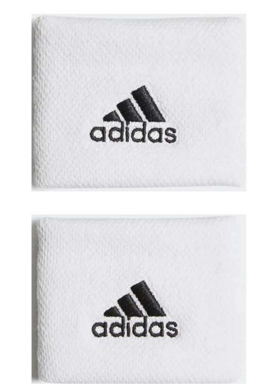 Badminton * | On Sale Adidas Wristband Sweatband Small White