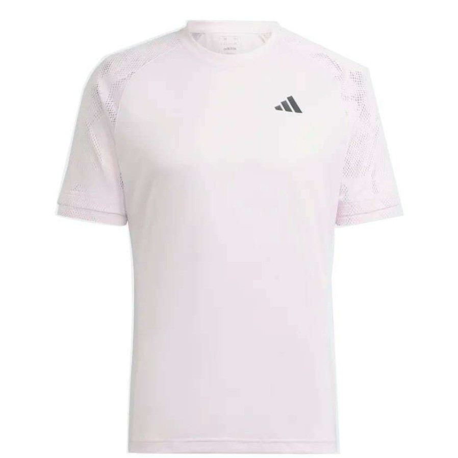 Clothing * | Special Offers Adidas Melbourne Mens Raglan T-Shirt Clear Pink