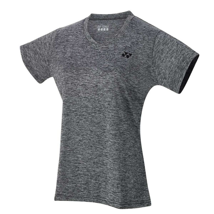 Clothing * | Limit Offer Yonex Ytl2 Womens Badminton T-Shirt Grey