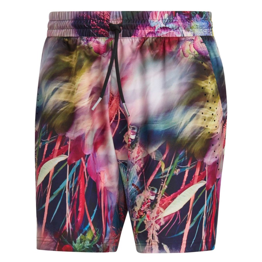 Clothing * | Special Offers Adidas Melbourne Mens Ergo Graphic Shorts Black / Multi