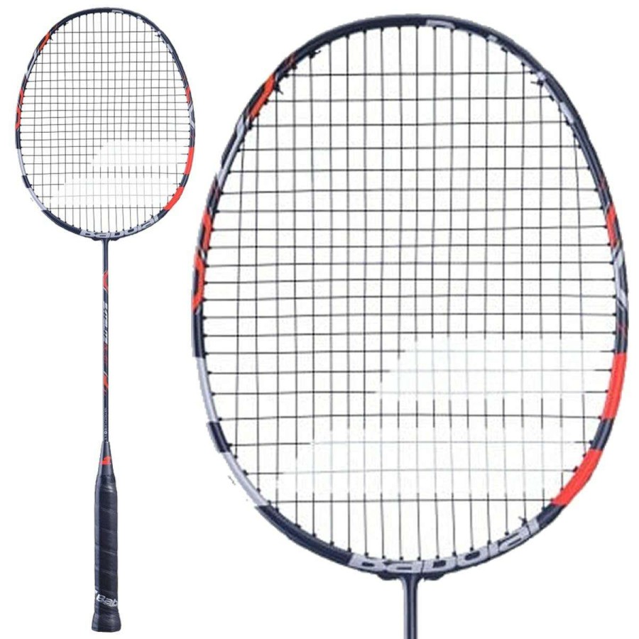 Badminton * | Special Offers Babolat Satelite Blast Badminton Racket Grey Red