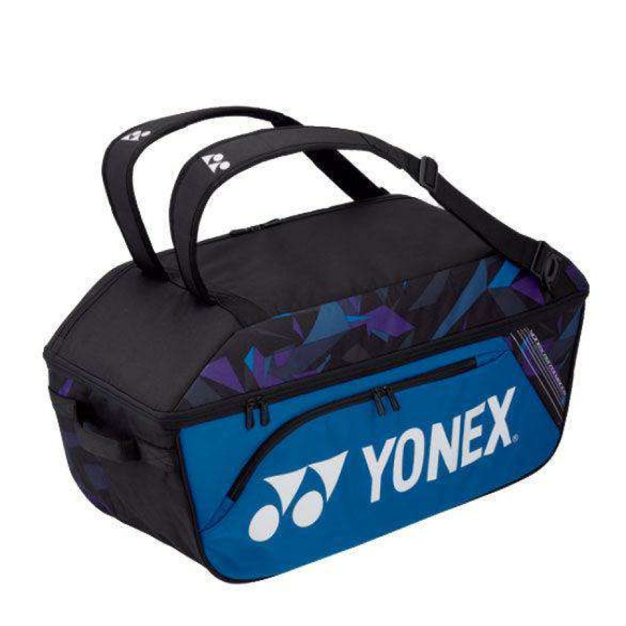 Badminton * | Sales Online Yonex 92214Ex Pro Wide Open Racket Bag Fine Blue