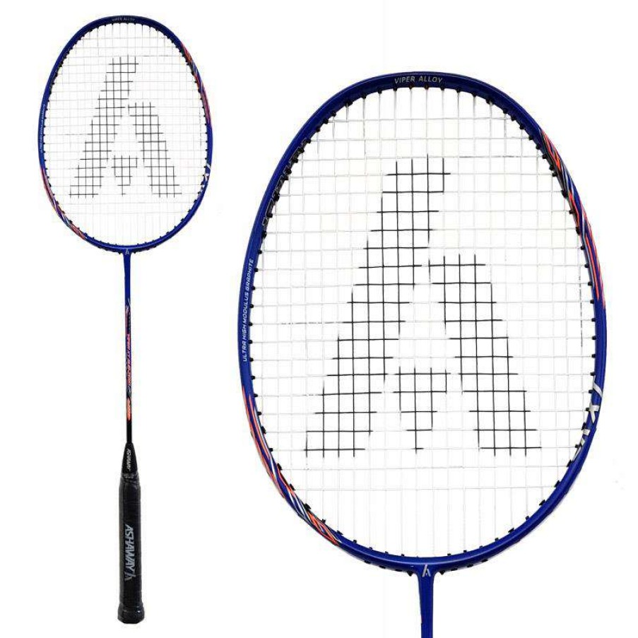 Badminton * | Limit Offer Ashaway Viper Xt Sub Zero Badminton Racket Blue Orange