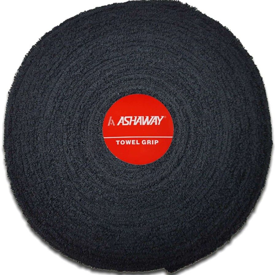 Badminton * | Prefential Price Ashaway Badminton Towel Grip Roll Black 10M