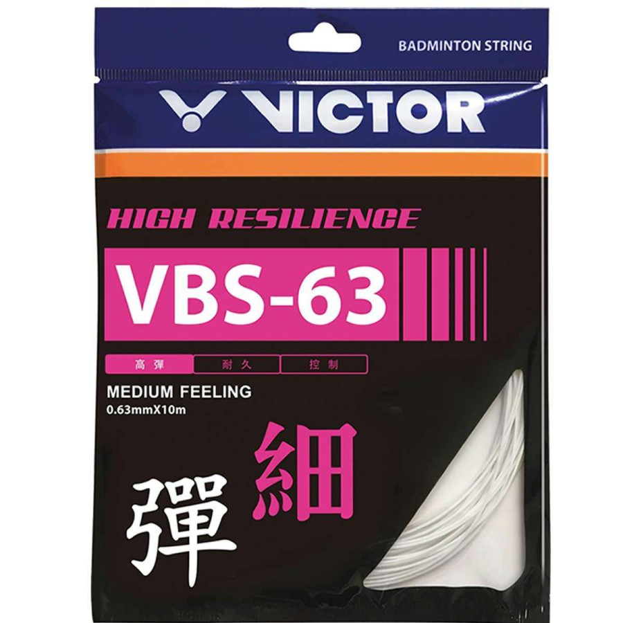 Badminton * | Half Off Victor Vbs 63 10M Badminton String Set 0.63Mm 10M