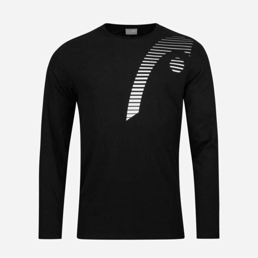 Clothing * | Sales Online Head Club Cliff Mens Long Sleeve Top Black