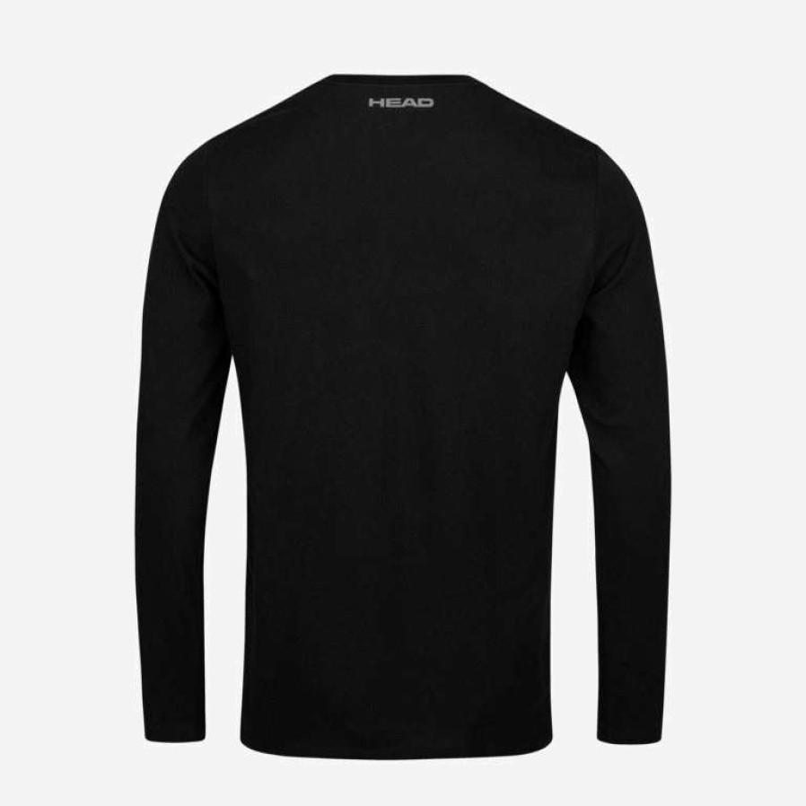 Clothing * | Sales Online Head Club Cliff Mens Long Sleeve Top Black