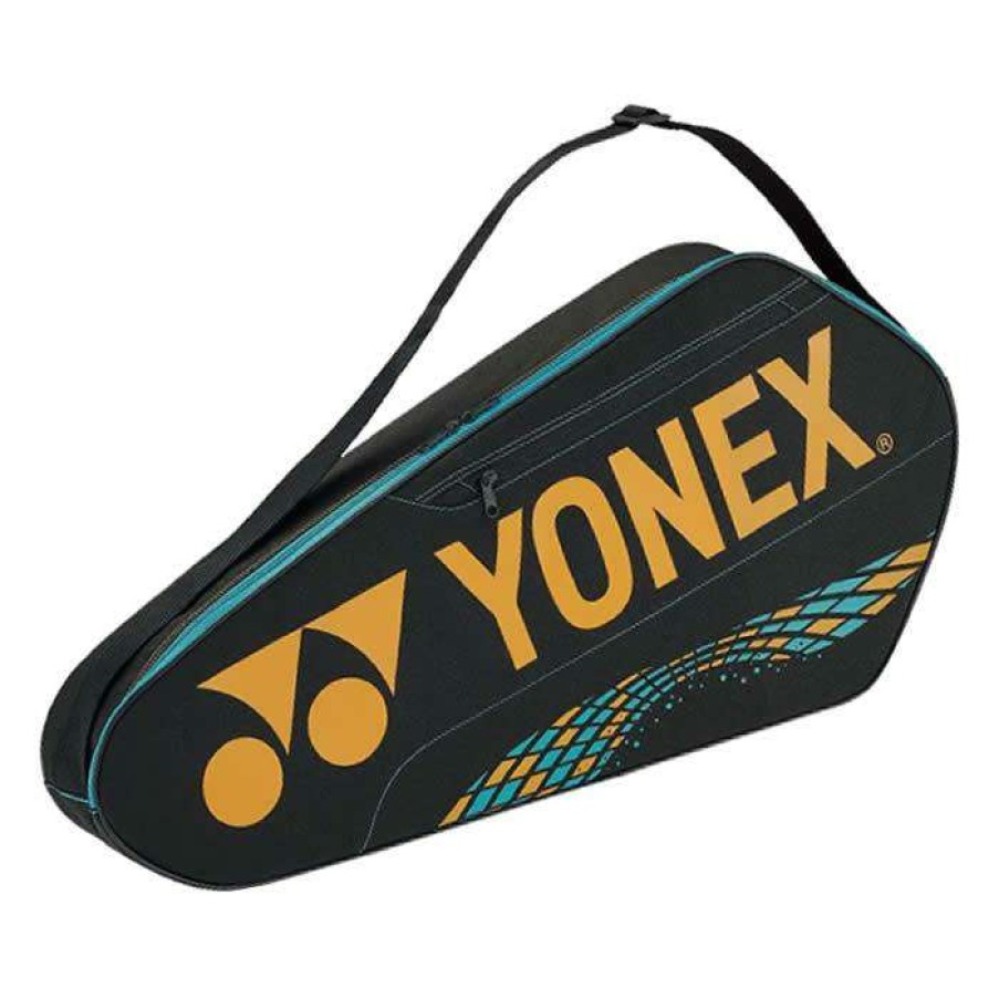 Badminton * | Discount Online Yonex 42123Ex Team 3 Piece Badminton Racket Bag Camel Gold