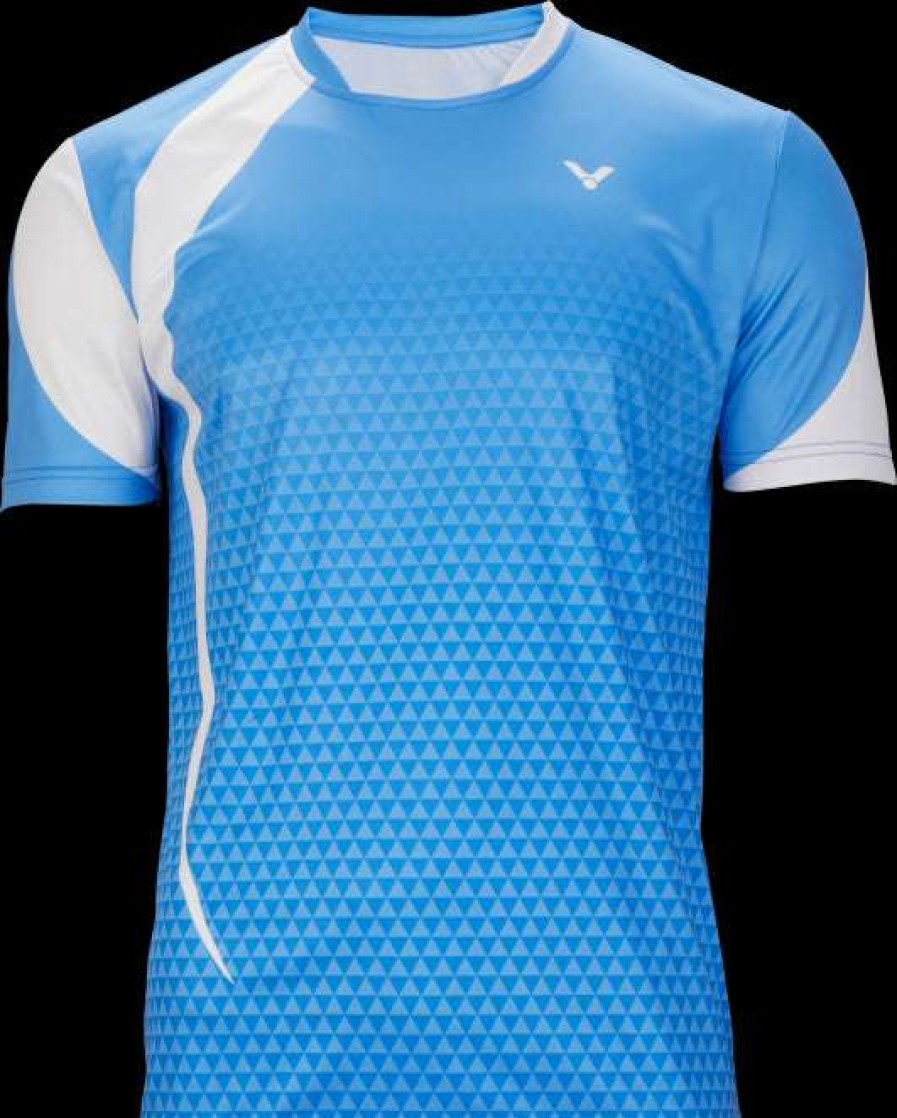 Clothing * | Limit Offer Victor Eco Series Unisex Badminton T-Shirt T-03102 M Blue / White