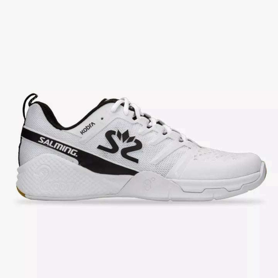 Shoes * | Discount Online Salming Kobra 3 Mens Badminton Shoes White / Black