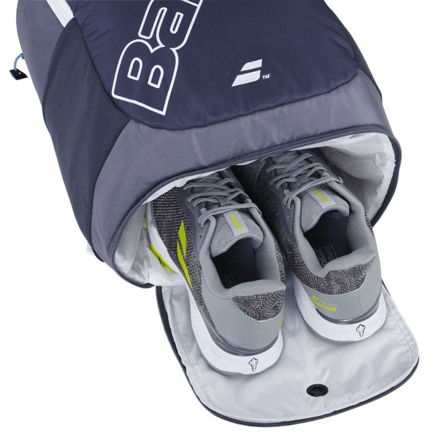 Badminton * | Limit Offer Babolat Evo Court Backpack Grey / Blue